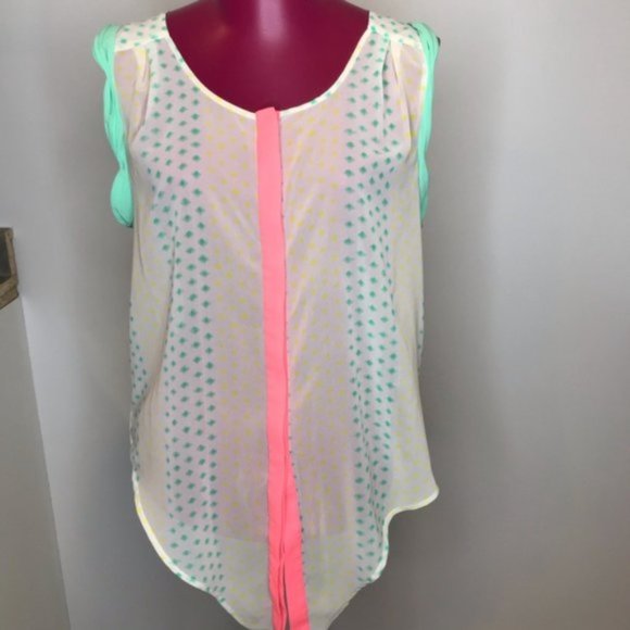 American Eagle Sheer Sleeveless Top Size M - Picture 3 of 8